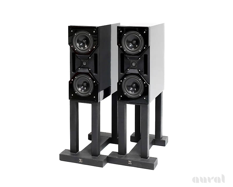 Wilson Cub S1 // Preowned Bookshelf Speakers / Sound Anchors Stands / Diamond Black  			