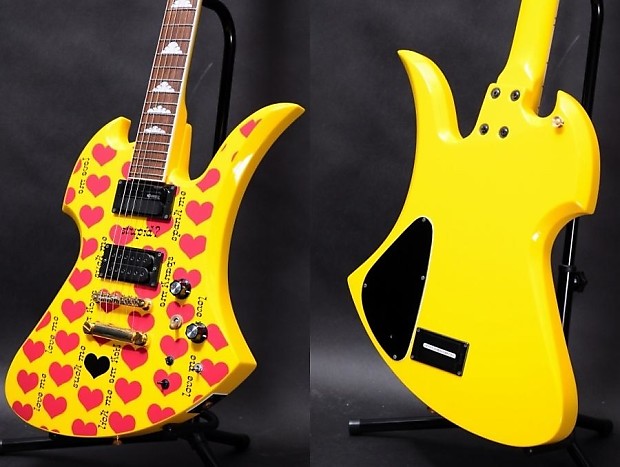 Fernandes Burny MG145S MG-145S HY Heart Yellow X-Japan 'hide' model with  Sustainer