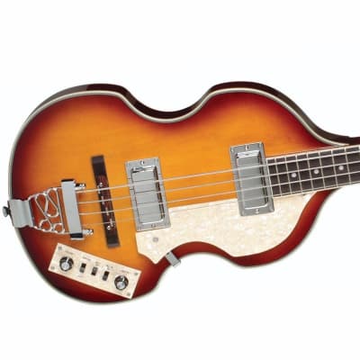 Jay Turser JTB-2B-VS Series Semi-Hollow Violin Shaped Body Maple Neck 4-String Electric Bass Guitar image 4