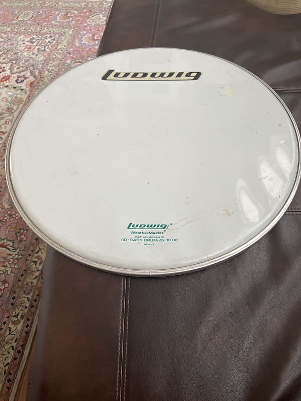 Vintage Ludwig 20” DB1000 bass drum head Reverb
