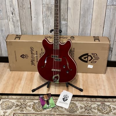 New 2023 Guild Starfire I Bass  Cherry Red, Amazing Player, Help Indie Music Shops Buy Here image 15