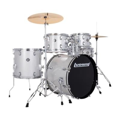 New! Sakae Drums Road Anew Series 5-Piece Kit w/ Hardware - Silver 