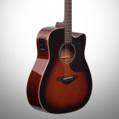 Yamaha A1M Acoustic-Electric Guitar, Tobacco Brown Sunburst image 5