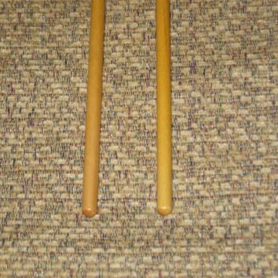 one pair new old stock A+ Mike Balter MB10AB (10AB) Hard Keyboard Mallets, 7/8" phenolic (plastic) round HEADS and natural birch HANDLES - mid to late 1990s (+ packaging) Unwound Series image 8