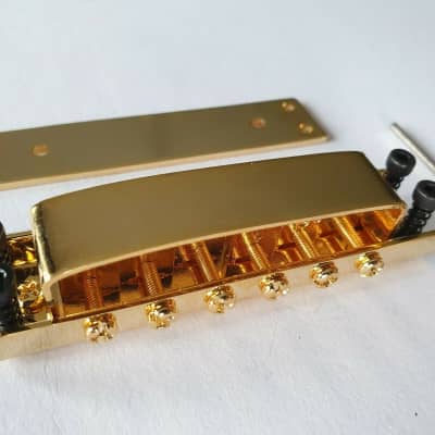 Quality Tune o matic Bridge for Rickenbacker in Gold image 1