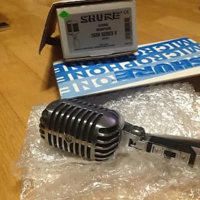 Shure 55SH Series II Cardioid Dynamic Vintage Style Vocal Microphone w/ Switch in Orig. Box -Perfect