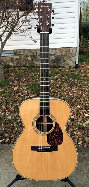 Eastman E8 OM Orchestra Model Acoustic Guitar w/case + Upgrades image 1
