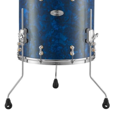 Pearl Music City Custom Reference Pure Series 14"x14" Floor Tom BLUE SATIN MOIRE RFP1414F/C721 image 9