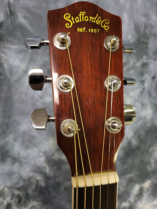 1999 Stafford SE 350 Shallow Back Ovation Style Acoustic Electric Guitar  Flamey TopJapan Pro Setup Gigbag