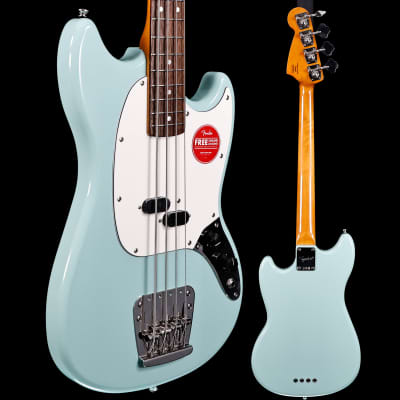 Squier Classic Vibe 60s Mustang Bass, Surf Green 7lbs 15.4oz