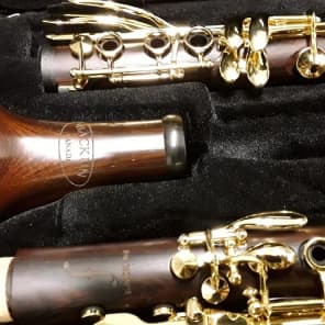 Backun Model F Bb Cocobolo Clarinet with gold plated keys 2017