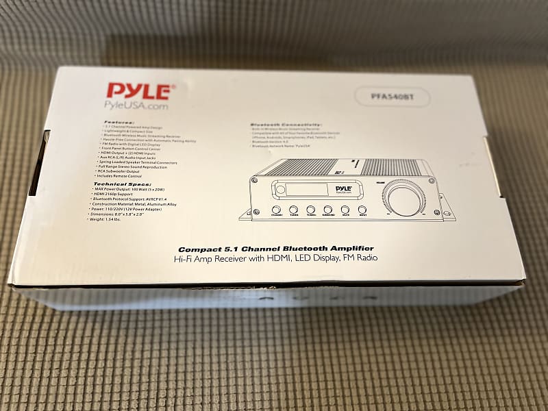 Pyle compact 5.1 2024 channel bluetooth amplifier