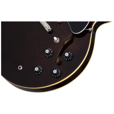 Epiphone Jim James ES-335 '70s Electric Guitar (with Case), Walnut image 4