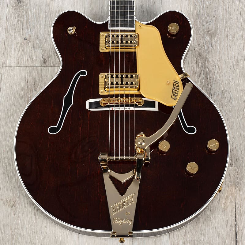 Gretsch G6122TG Players Edition Country Gentleman Hollowbody Guitar, Ebony Fingerboard, Walnut Stain image 1