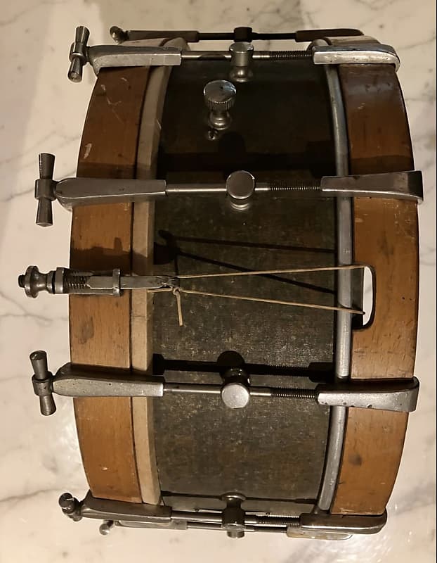 Red Star Hard to find antique snare drum aprox. 1920 - 1930 image 1