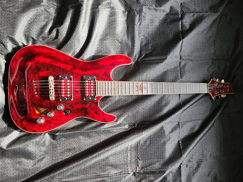 ギター SCHECTER Diamond series Exotic Star Schecter Exotic Star Neck Through Electric Guitar Quilted