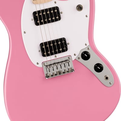 Squier Sonic Mustang Electric Guitar, with 2-Year Warranty, Flash Pink, Maple Fingerboard image 3