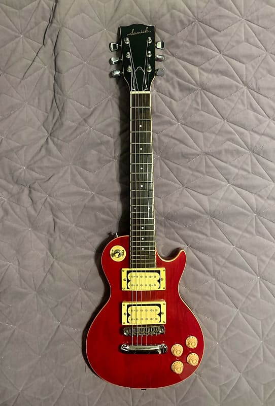 Samick Mini Les Paul - 1980's, Made in Korea, Transparent Red | Reverb