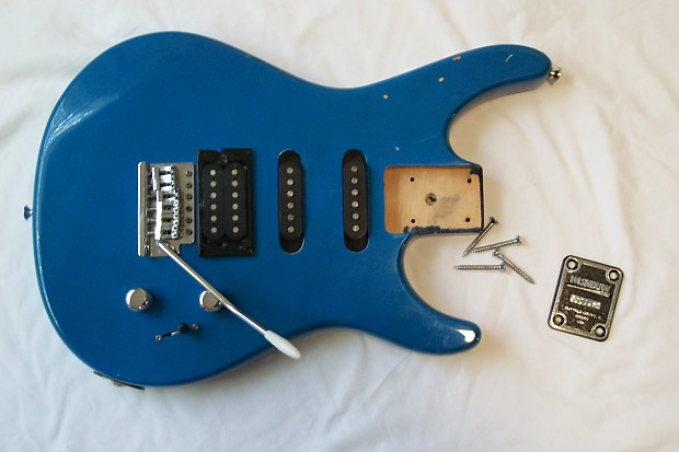 Washburn G-Junior Blue Electric Guitar Body PROJECT | Reverb