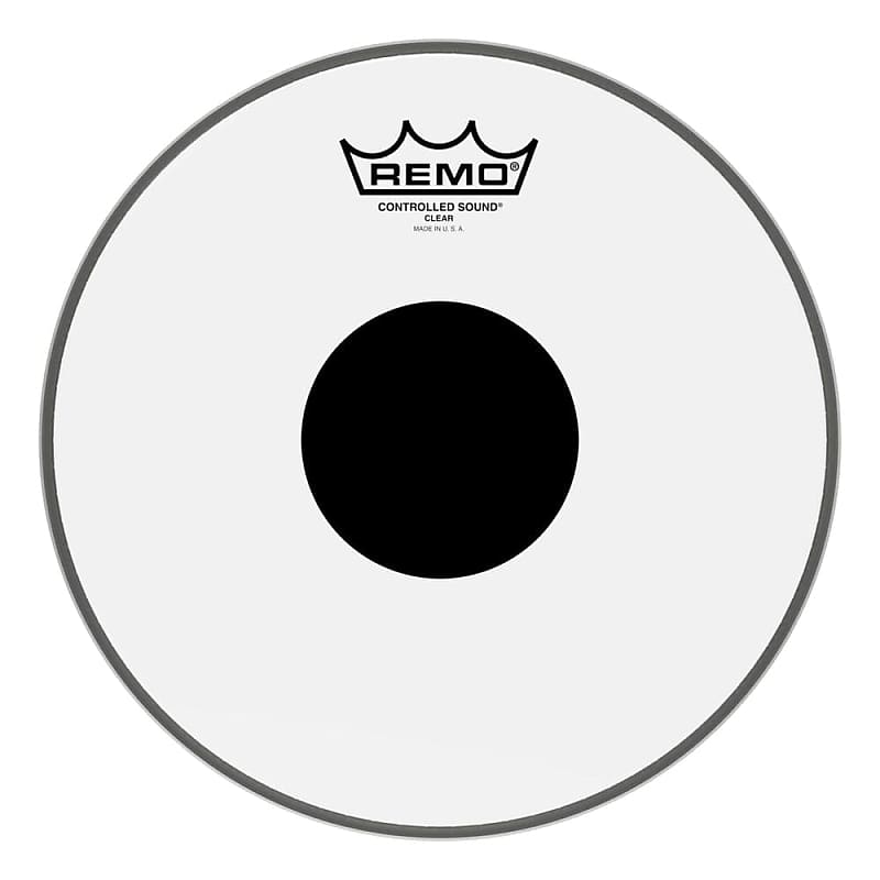 Remo Clear Controlled Sound 10" Drum Head w/Black Dot On Top image 1