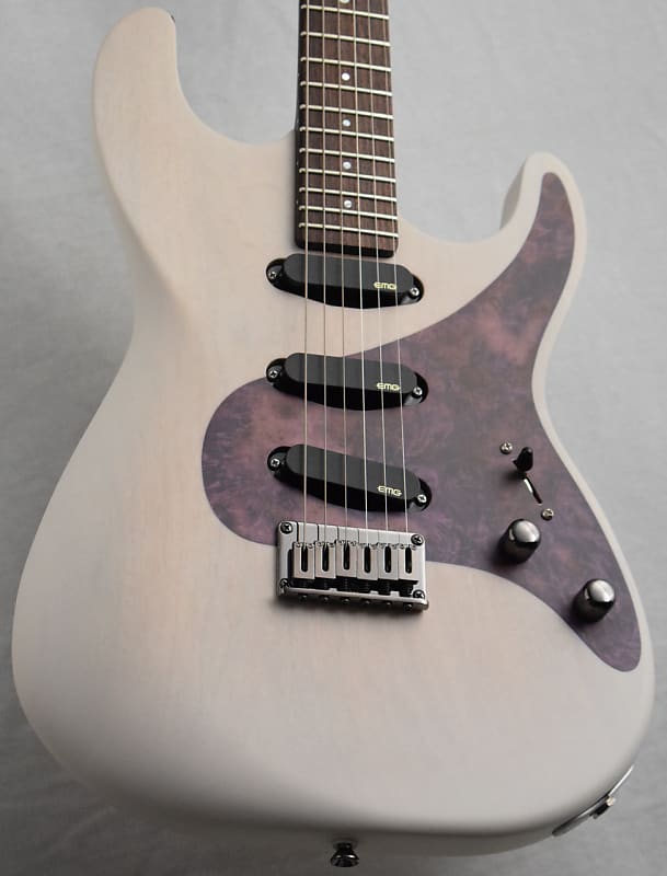 RUNT GUITARS Homemade Instruments SS "SPECIAL" -Trans White & Purple- ≒3.6kg [Made in Japan][GSB019] image 1