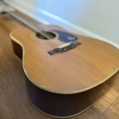 Vintage 1970s Epiphone FT-145 Acoustic Guitar image 11