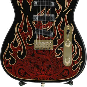 Fender James Burton Telecaster - Red Paisley Flames image 11