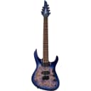 Jackson Pro Series Chris Broderick Soloist HT7 Electric Guitar,  7-String, Transparent Blue