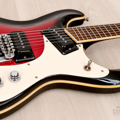 2000s Mosrite USA Ventures Model Mark I 1964 Vintage Reissue Red Sunburst w/ Vibramute, Fillmore image 6