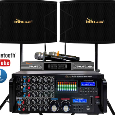 IDOLpro 3000W Superior Karaoke System With Dual Speakers, Dual