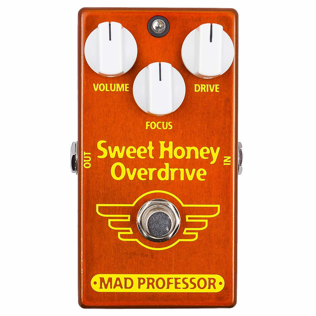 mad professor sweet honey overdrive箱やステッカーも付属します