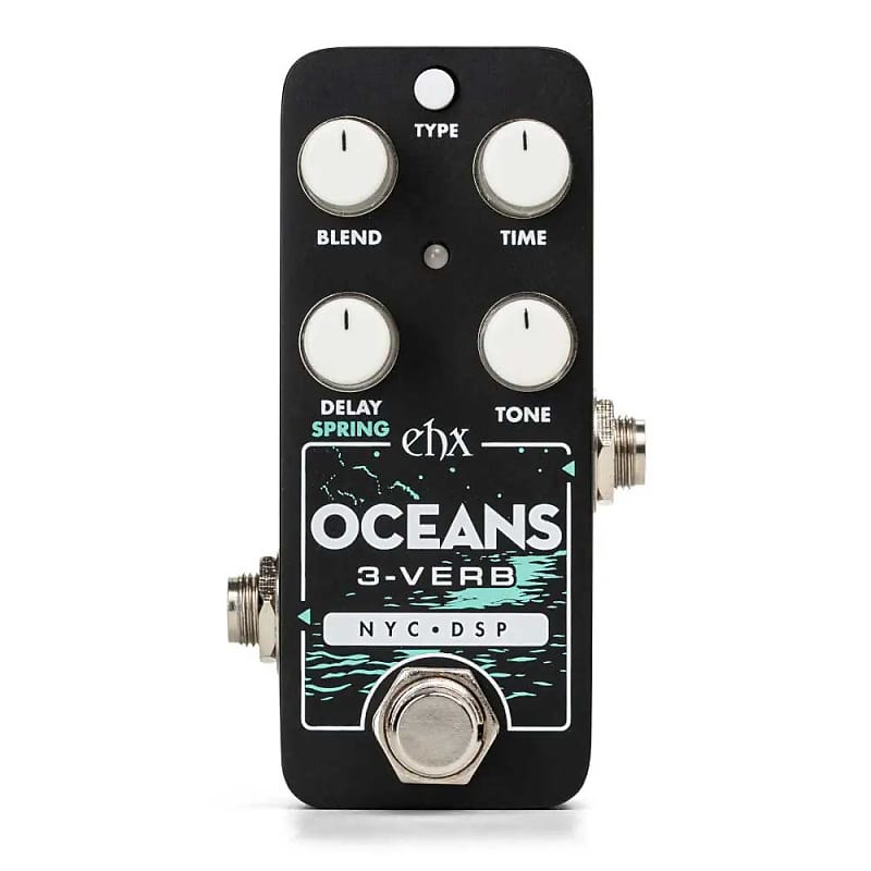 EHX Electro-Harmonix Pico Oceans 3-Verb Multi-Function Reverb Mini Guitar Effect Pedal image 1