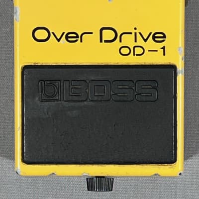 BOSS OD-1 Overdrive 1980 Vintage Guitar Pedal Silver screw