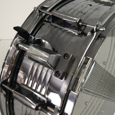 Vintage Groove Percussion Metal Steel Power Snare Drum 6”x14” Rare Acoustic Drum image 6