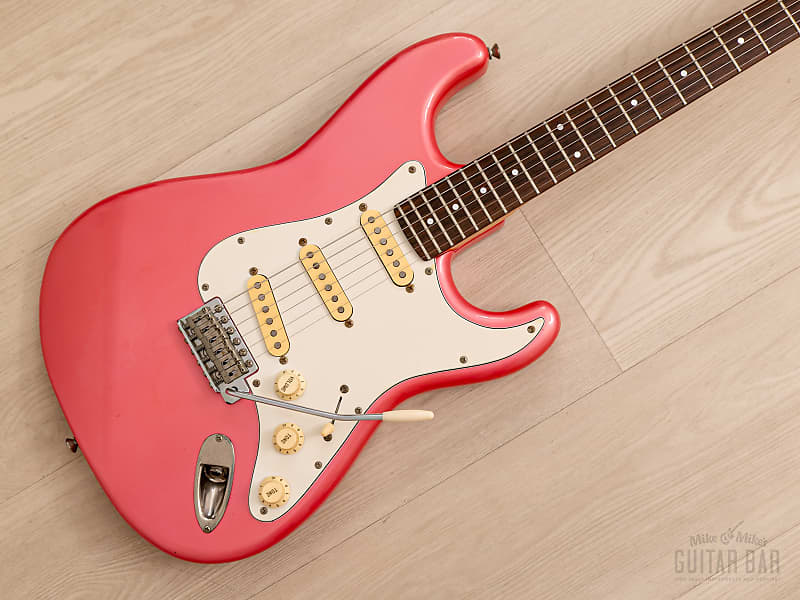 1985 Fender Stratocaster ST314-55 Metallic Pink Medium Scale | Reverb