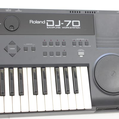 Vintage Roland DJ70 Sampling Keyboard Workstation DJ 70 w Turntable Feature image 5