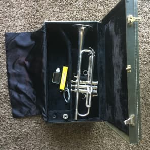 Vintage 1960's Donald E. Getzen DEG Signature Silver Trumpet