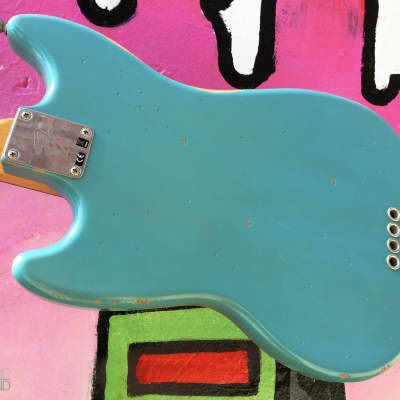 Fender JMJ Road Worn Mustang Bass - Daphne Blue image 6