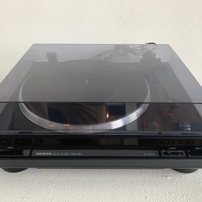 Onkyo CP-1007A 2-speed automatic return turntable with cueing lever and Shure DT35P stylus/cartridge imagen 1