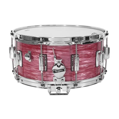 Rogers - 37RR - Dyna-Sonic 6.5x14 Wood Shell Snare Drum - Red Ripple Beavertail image 1