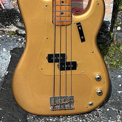 Fender Precision Bass  1957 - rare Gold Top Gold Refin early Raised 