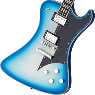 Hagstrom Fantomen Limited Edition Silver Blue Burst image 2