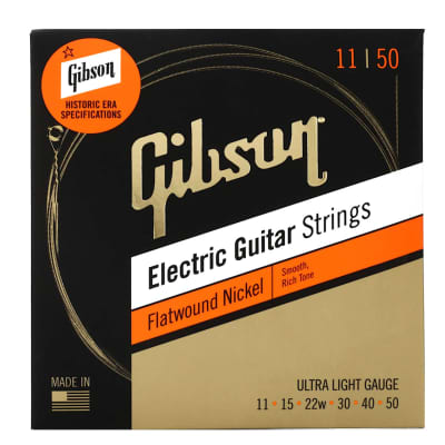Gibson Flatwound Electric Guitar Strings SEG-FW11 for sale