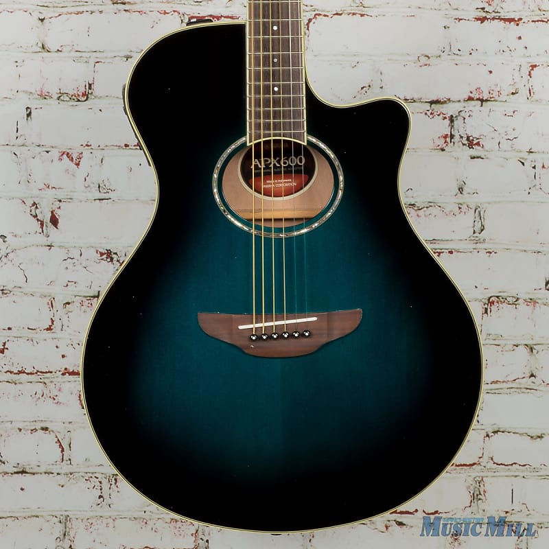 Yamaha APX600 Thin-Body Acoustic-Electric Oriental Blue Burst