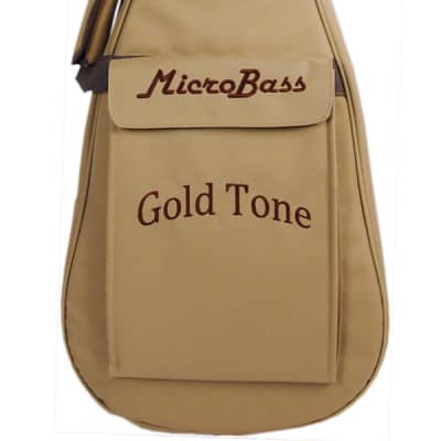 GOLD TONE MicroBass M-Bass 25" scale LEFTY 4-string A/E Fretted BASS guitar w/ BAG new - LEFT HANDED image 11