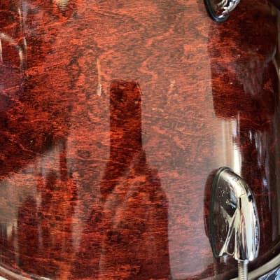 Gretsch USA Custom in Walnut Gloss Bass Drum with matching rack tom 24x18, 12x10 image 8