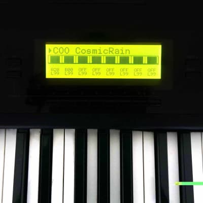 LCD Display gelb für Yamaha TG77 mit Kabel