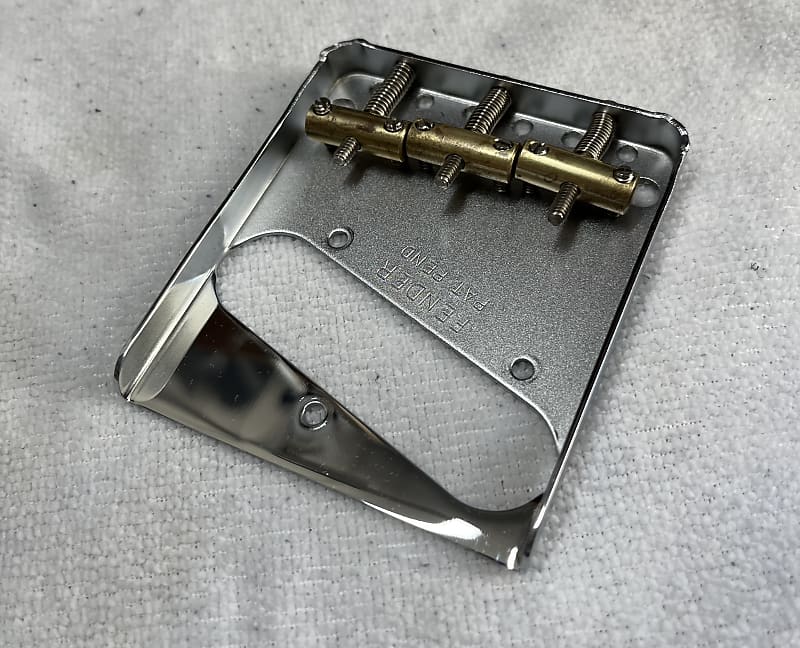 Fender Telecaster Bridge Plate & Saddles from 2019 Vintera Reverb