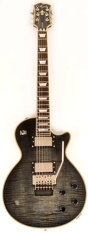 Agile AL-3100MCC Black Flame FR Electric Guitar with Floyd Rose Bridge | Reverb