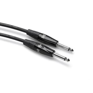Hosa HGTR-005 REAN 1/4" TS Straight to Same Pro Guitar/Instrument Cable - 5'